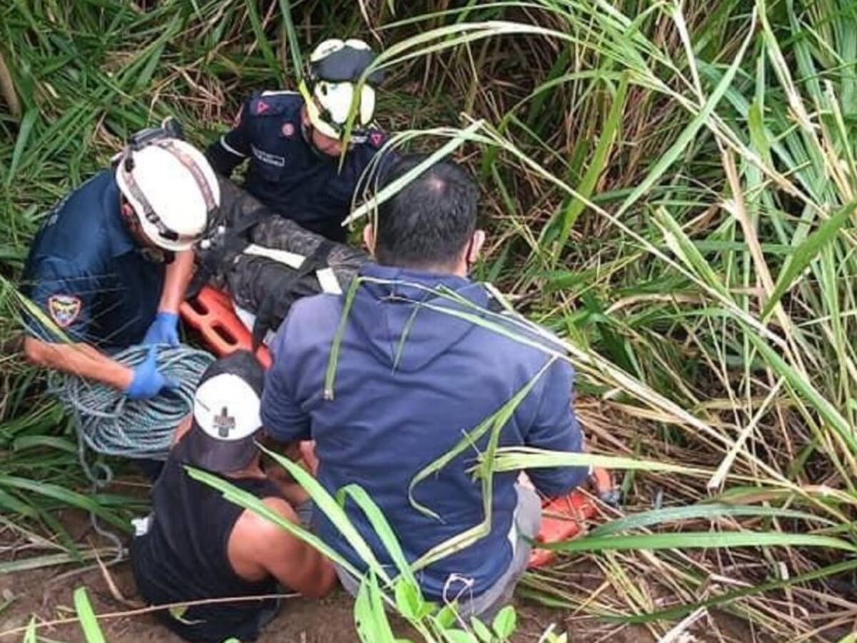 Conductor de una motocicleta, resultó herido cerca al Kilómetro 41
