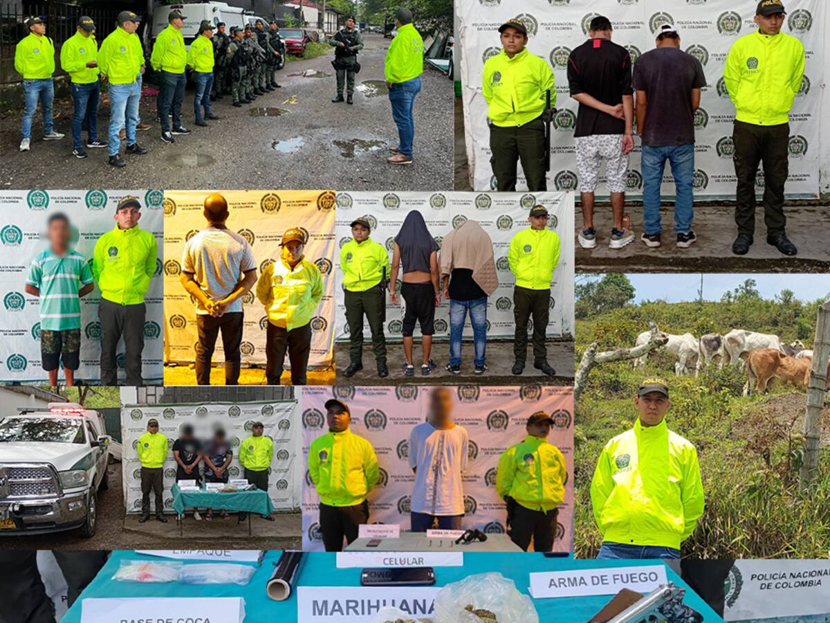 Varias personas fueron capturadas por diferentes delitos en la Dorada Caldas