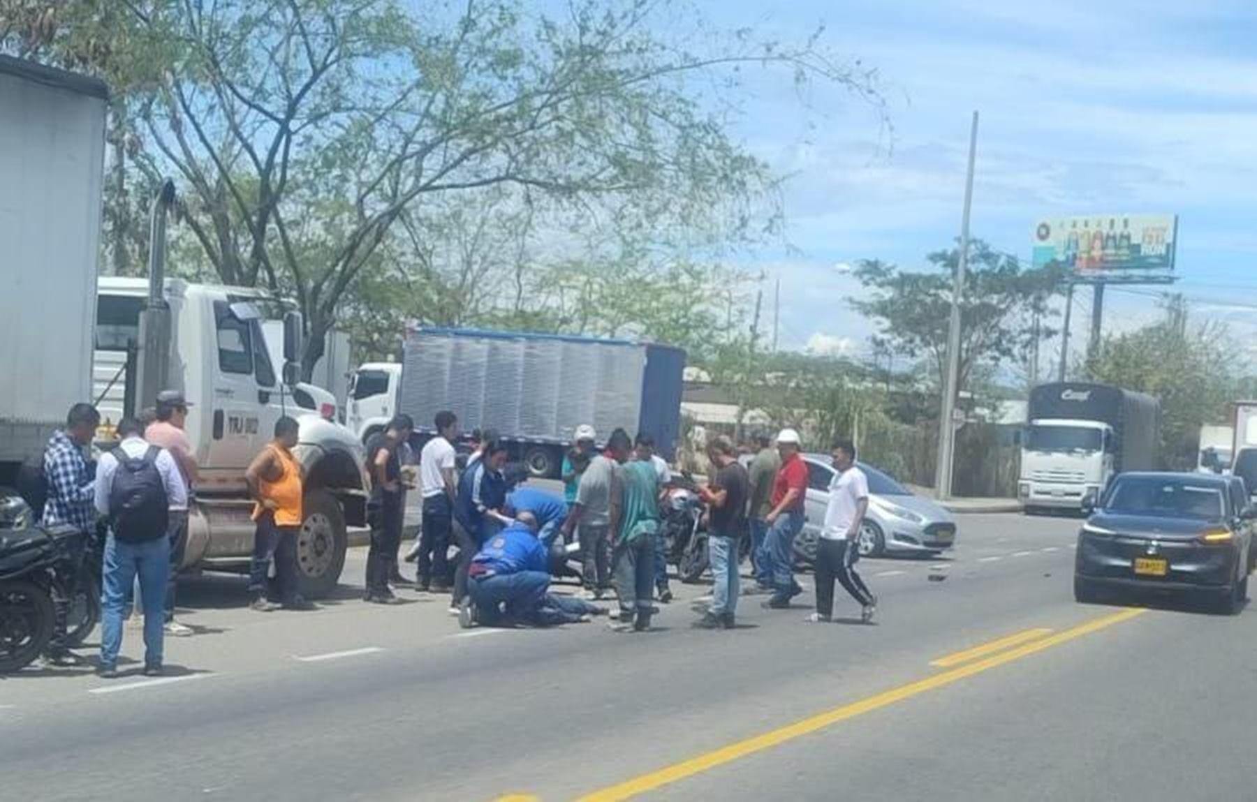 Accidente vía Ibagué - El Espinal