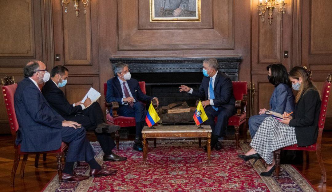 Presidente Iván Duque y Guillermo Lasso.