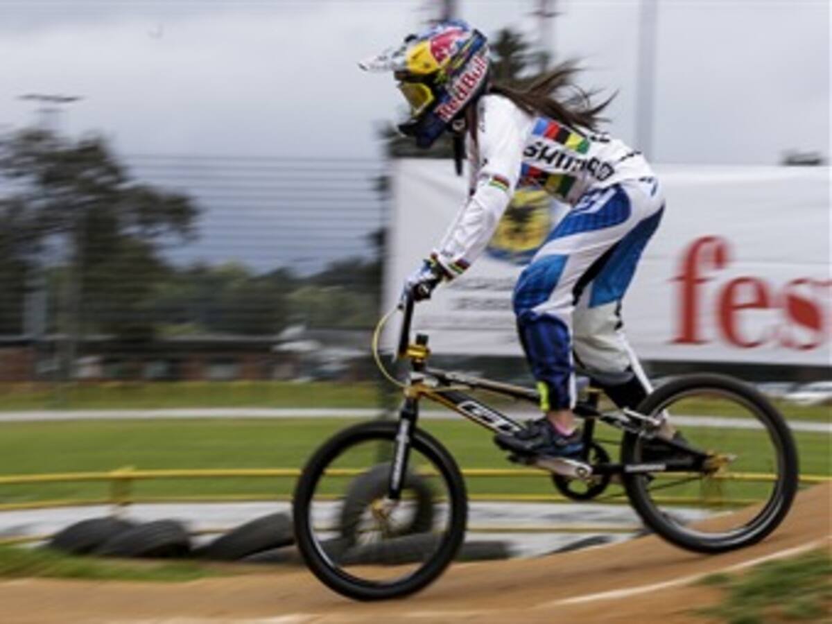 Mariana Pajón animó la Válida Nacional de BMX