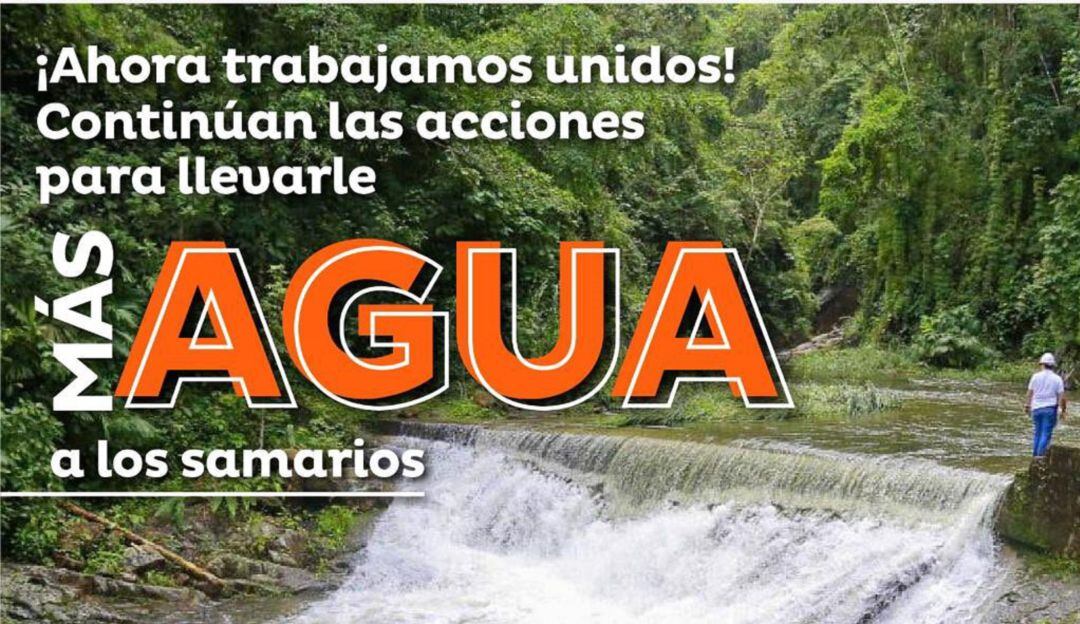 Solución de agua para los samarios. 