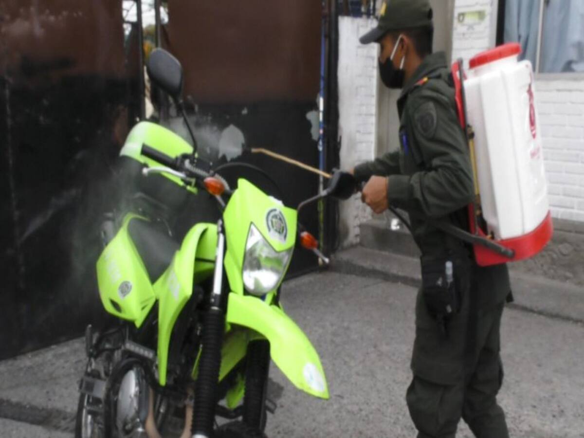 Policías de Caldas reciben elementos de bioseguridad