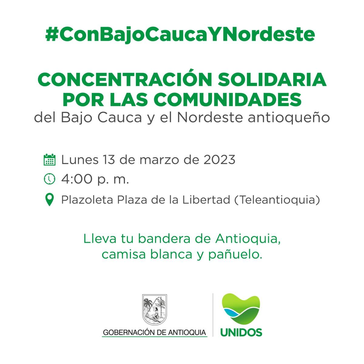 Preparan plantones en Medellín y Bogotá para rechazar actos violentos en Bajo Cauca