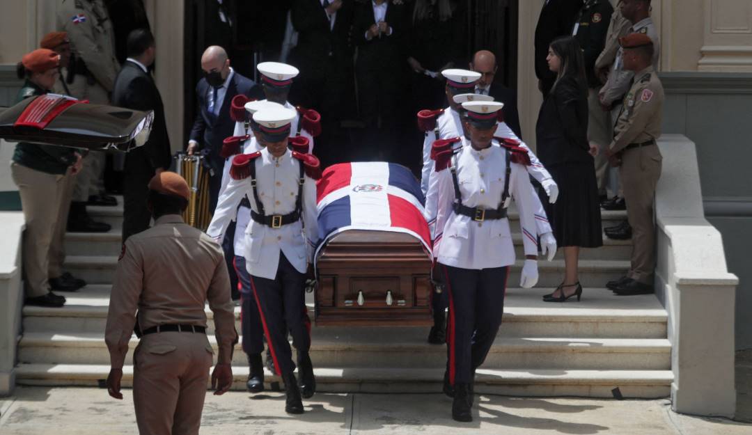 Sepelio del ministro dominicano de Medio Ambiente, Orlando Jorge Mera. Foto: Getty