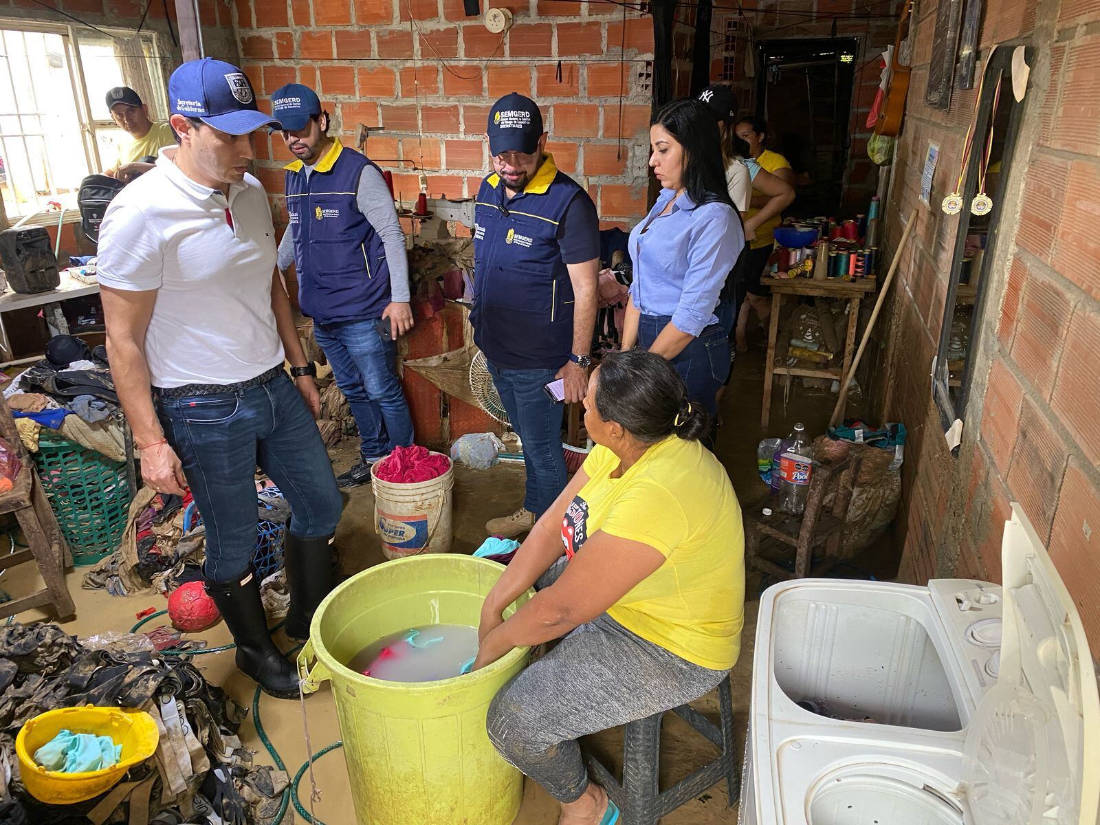 Alcalde (e) Miguel Castellanos atiende emergencia por lluvias en Cúcuta / Foto Alcaldía