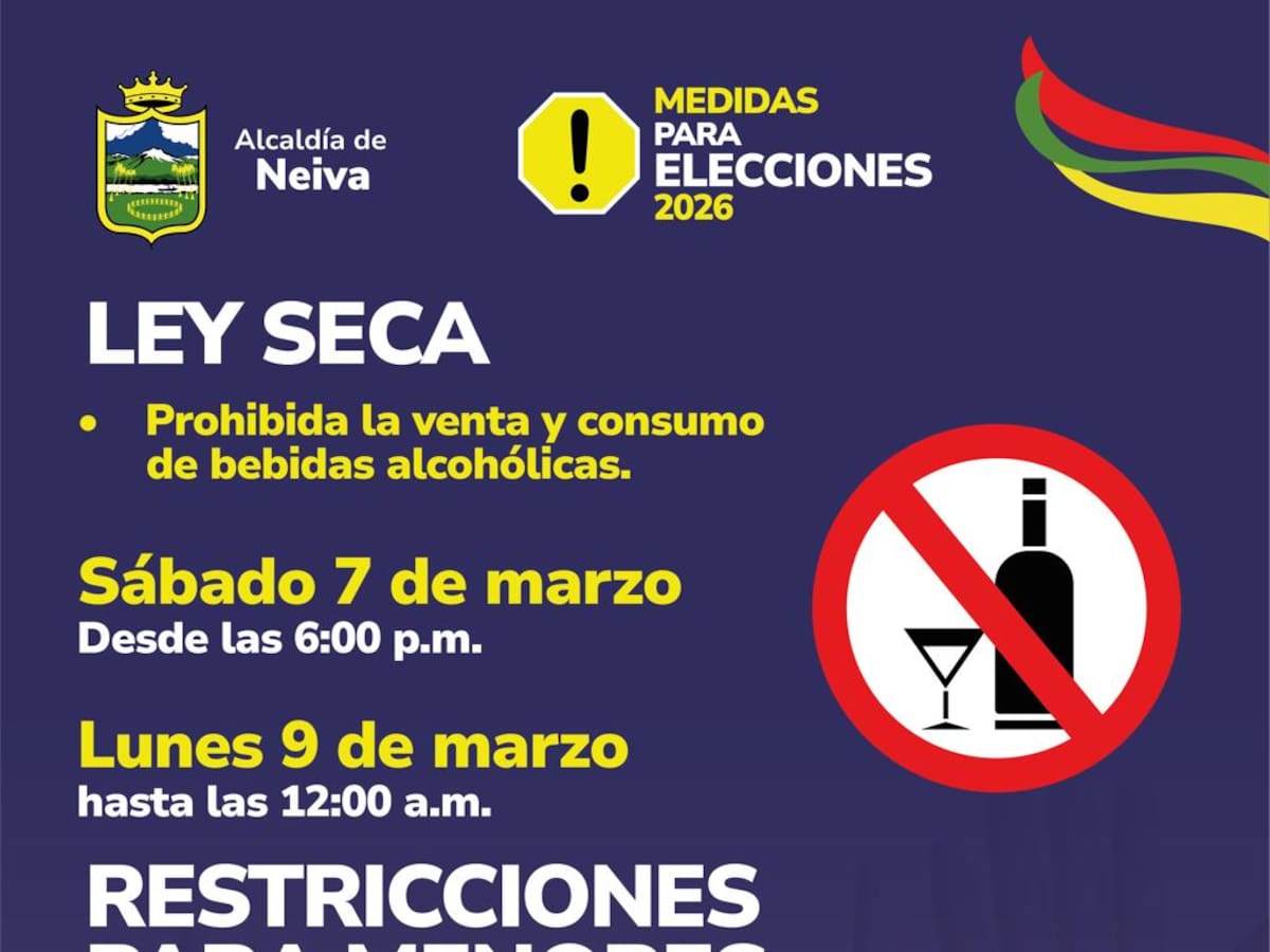 Neiva se declara lista para las elecciones del 8 de marzo con amplias medidas de seguridad