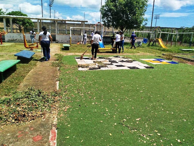 'El renacer del parque': la alegría vuelve al barrio Santa Rita de Magangué