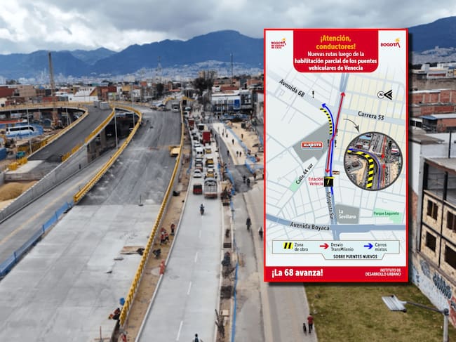 Puente de Venecia en Bogotá. Fotos: Alcaldía de Bogotá