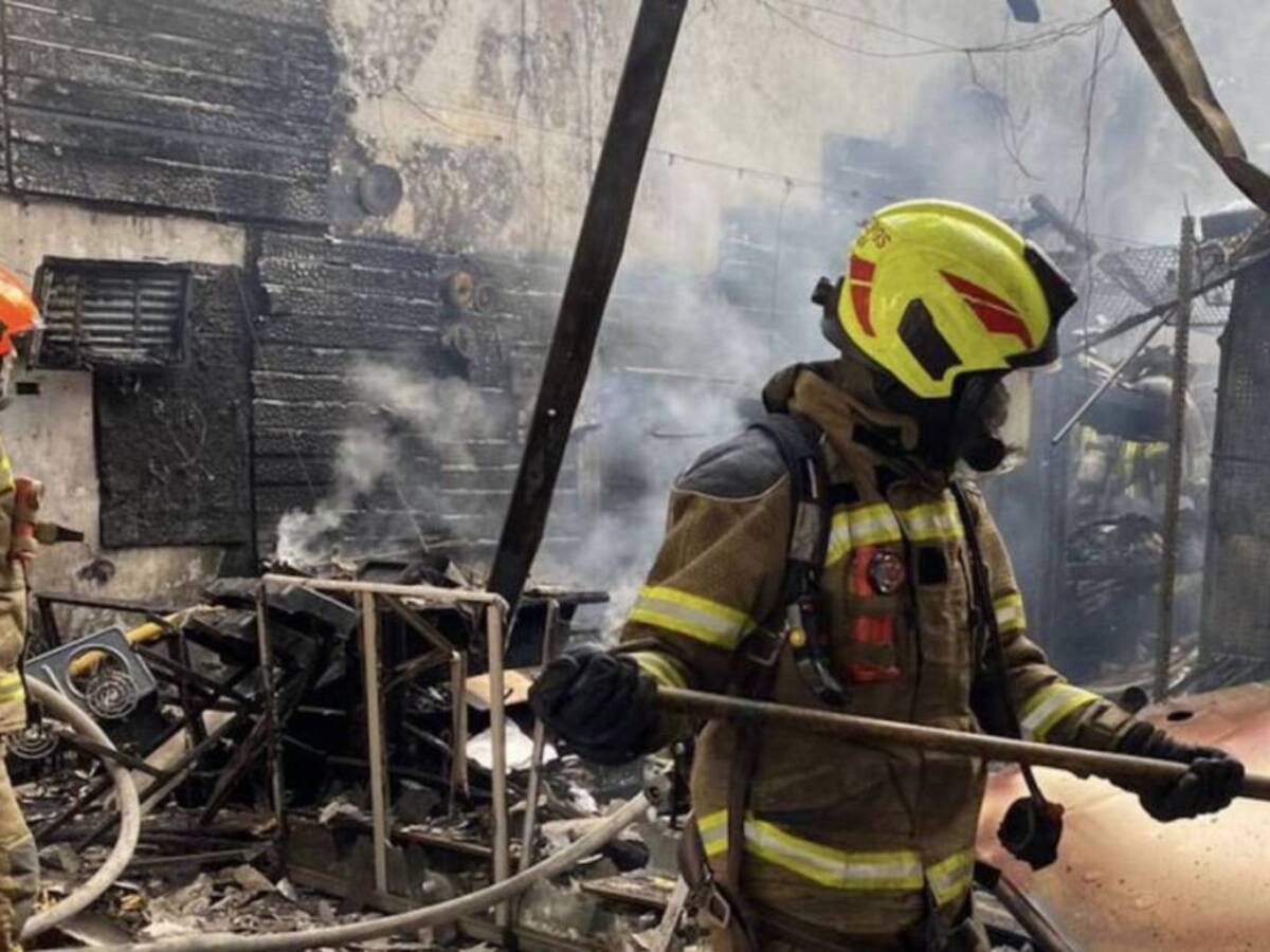 Incendio consume 27 viviendas en Santa Rosa de Cabal, Risaralda