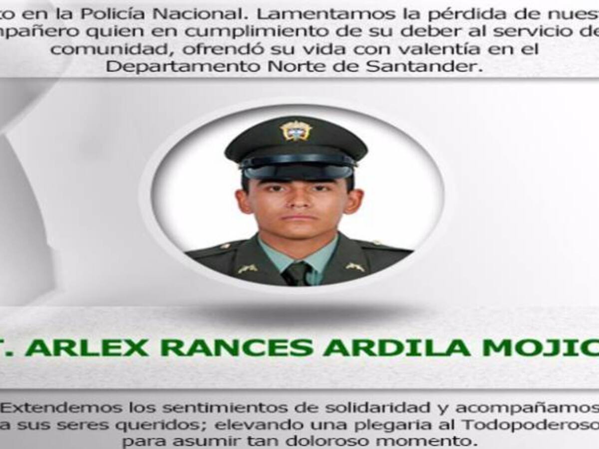 Murió policía que se enfrentó al EPL