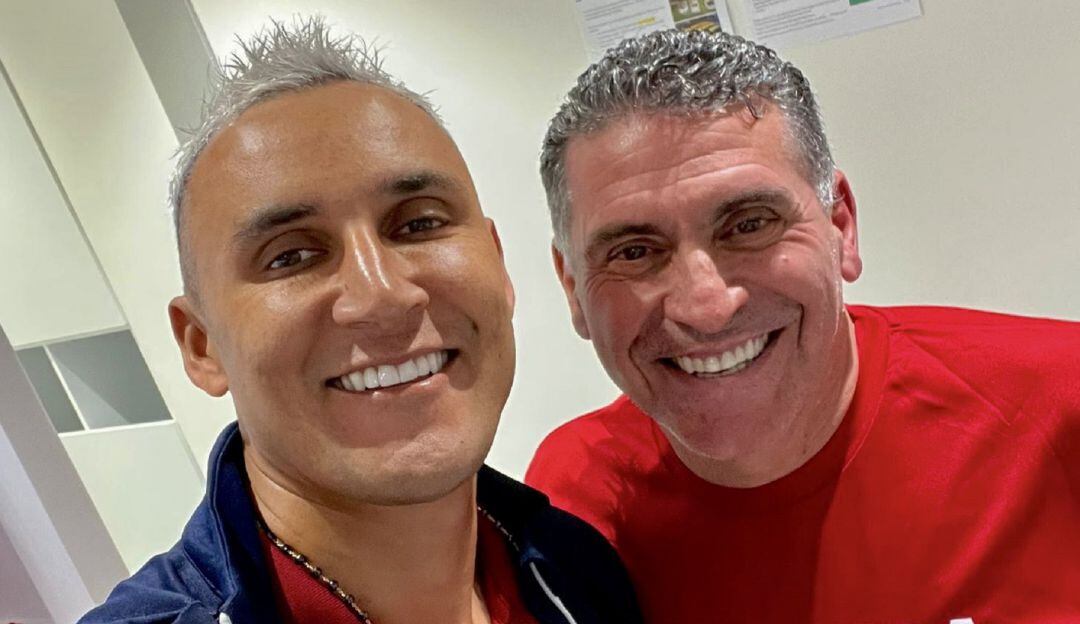 Keylor Navas y Luis Fernando Suárez