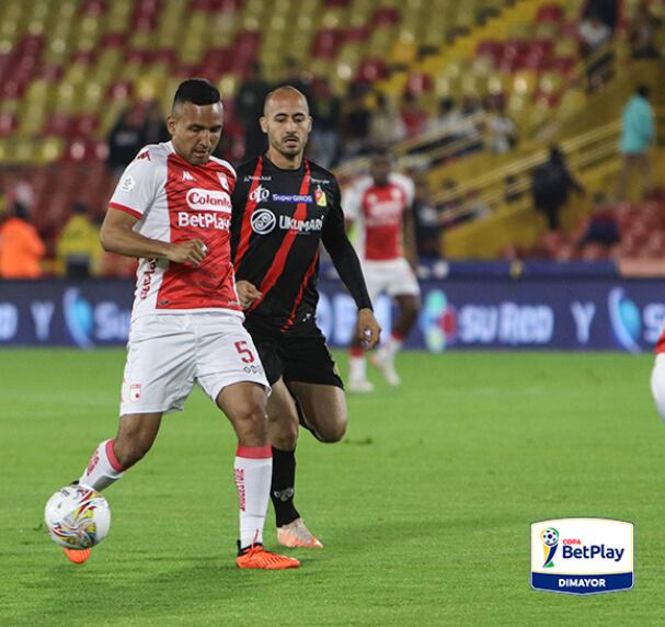 Santa Fe y Pereira no se sacaron diferencias en el juego de ida de los cuartos de final de Copa / Twitter @santafe.