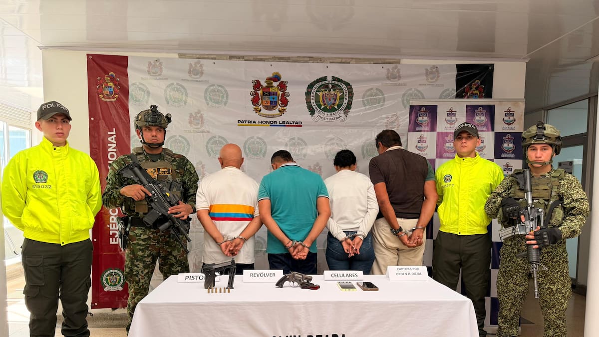 Cinco capturados señalados de integrar red de apoyo al terrorismo del ELN en Arauca