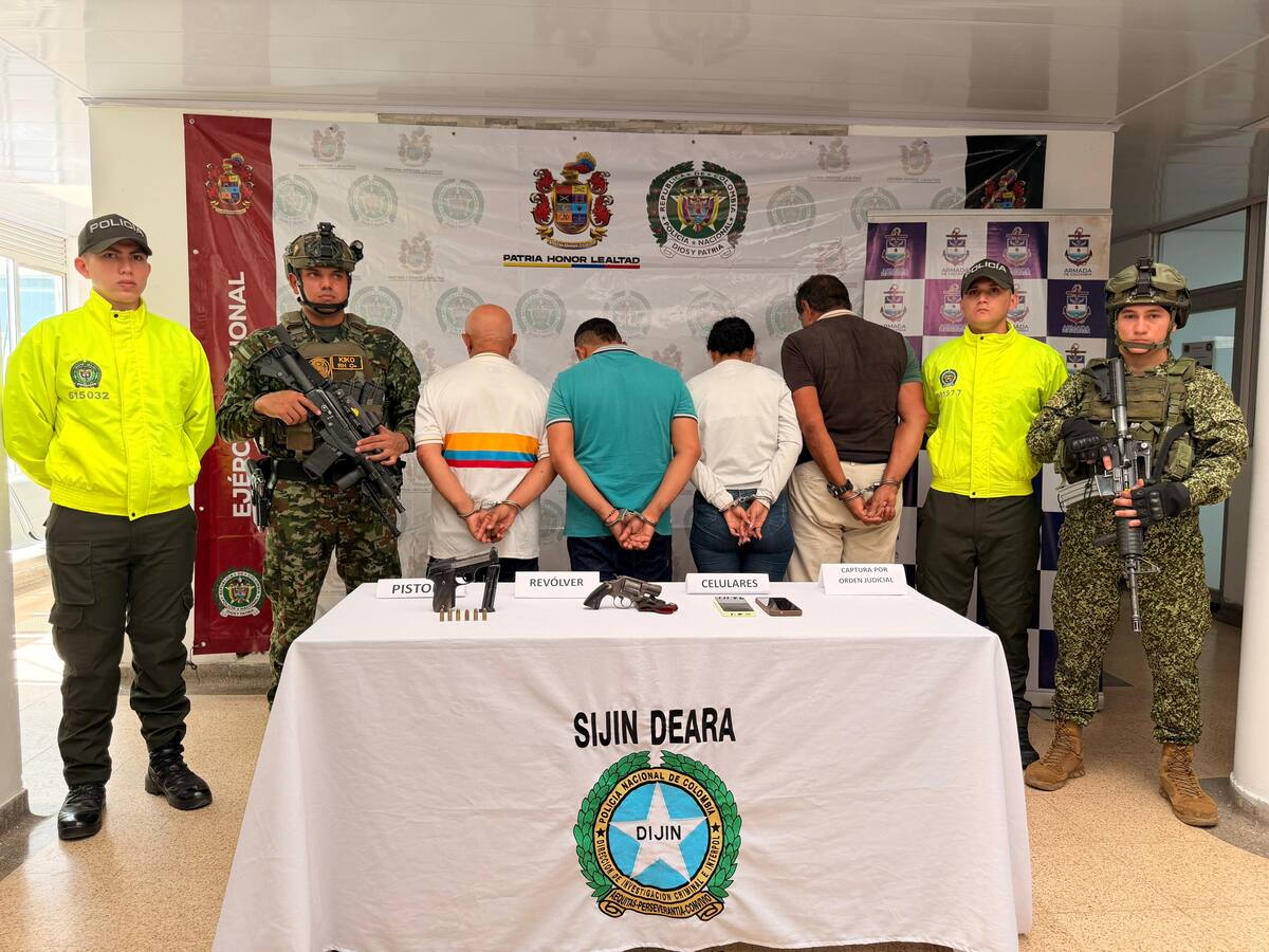 Cinco capturados señalados de integrar red de apoyo al terrorismo del ELN en Arauca