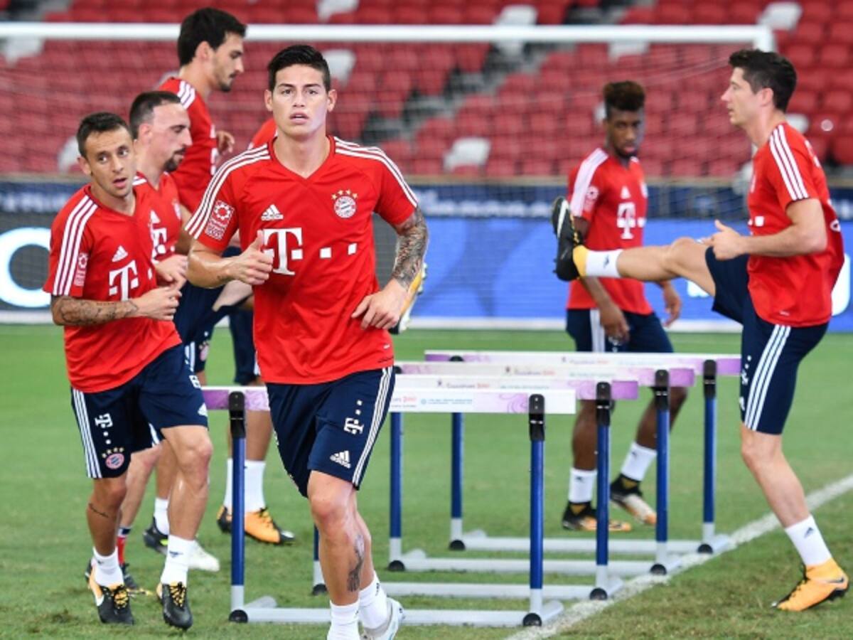 James vuelve a entrenar pero es descartado para el debut en liga