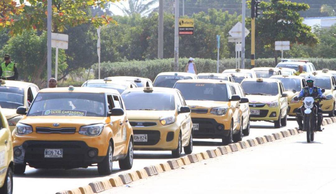 Protesta de taxistas