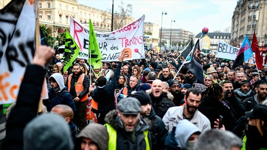 Huelga contra reforma de pensiones en Francia entra en cuarta semana sin solución. Foto: Getty Images