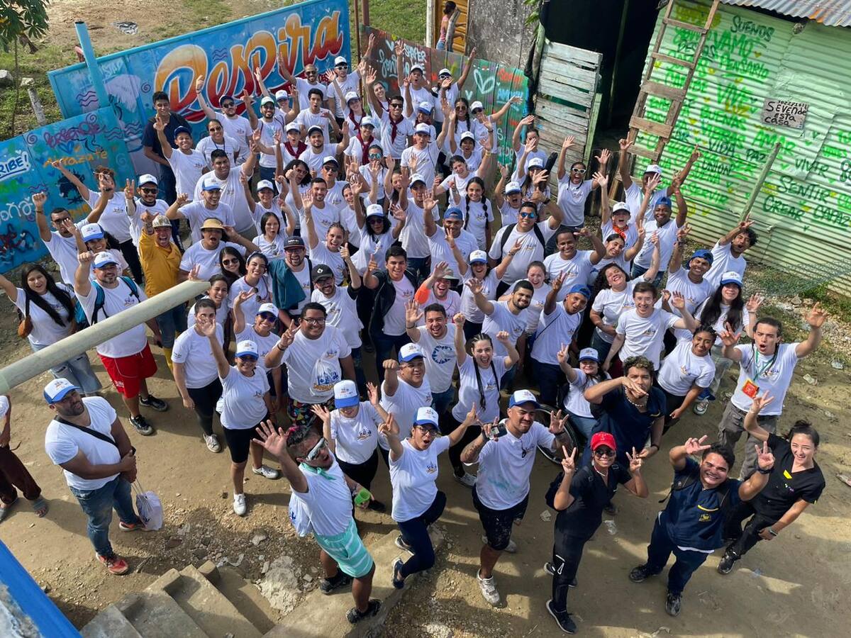 Jóvenes de Global Shapers impactan barrio El Pozón en Cartagena