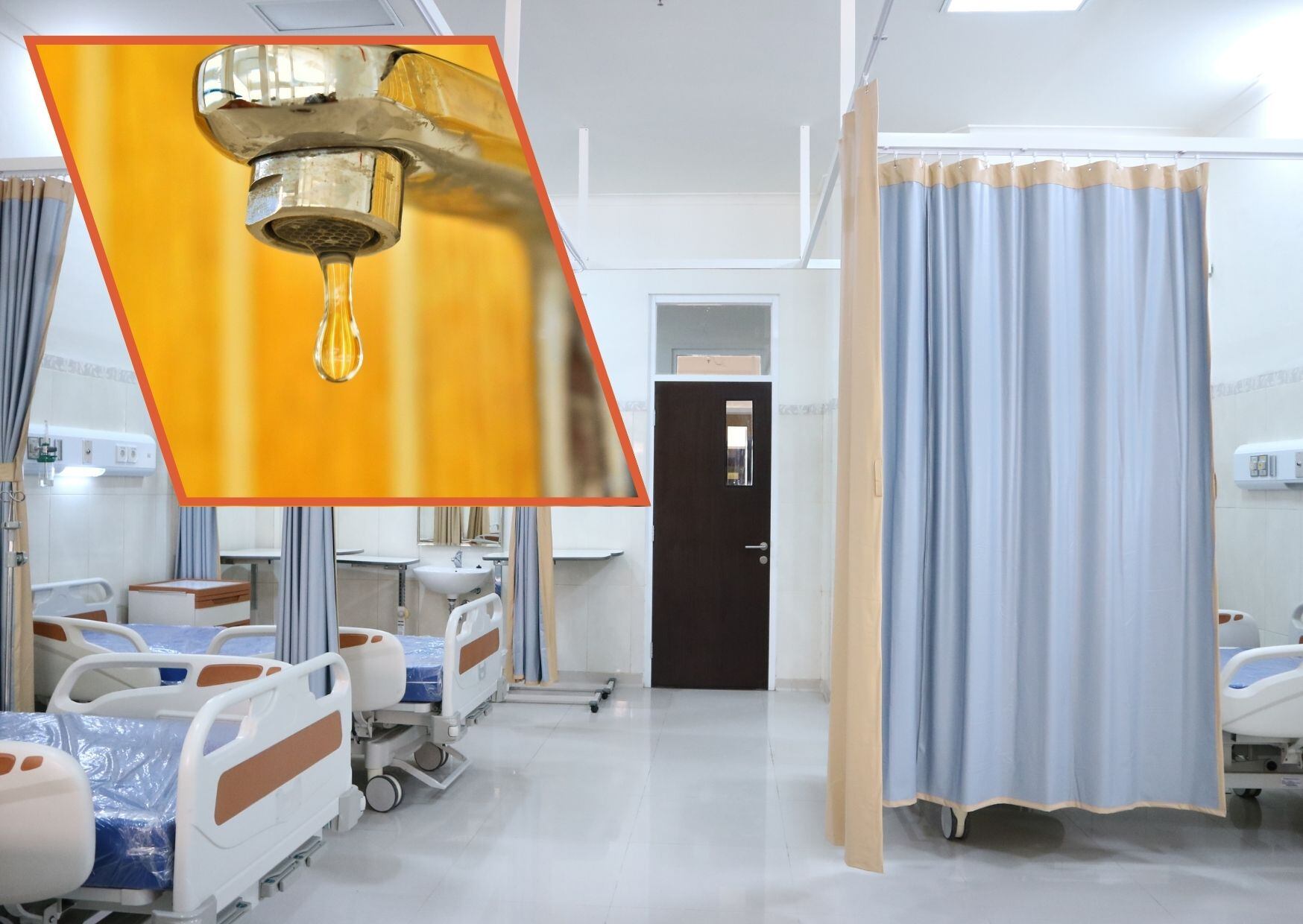 Hospitales declaran alerta verde por racionamiento de agua.