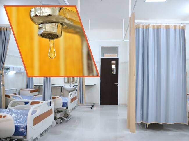 Hospitales declaran alerta verde por racionamiento de agua.