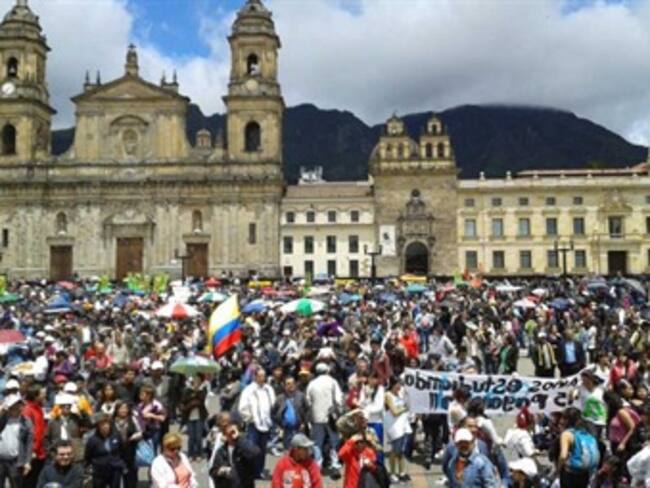 Este es el cronograma de las marchas de hoy en Bogotá