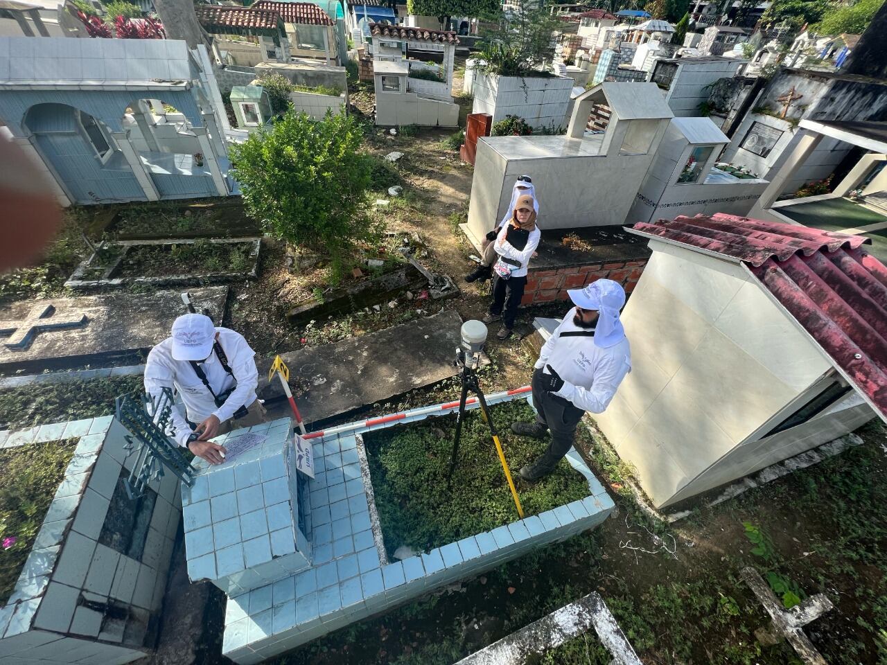 Intervención técnico-forense en cementerio de Saravena, Arauca. Cortesía Unidad de Búsqueda