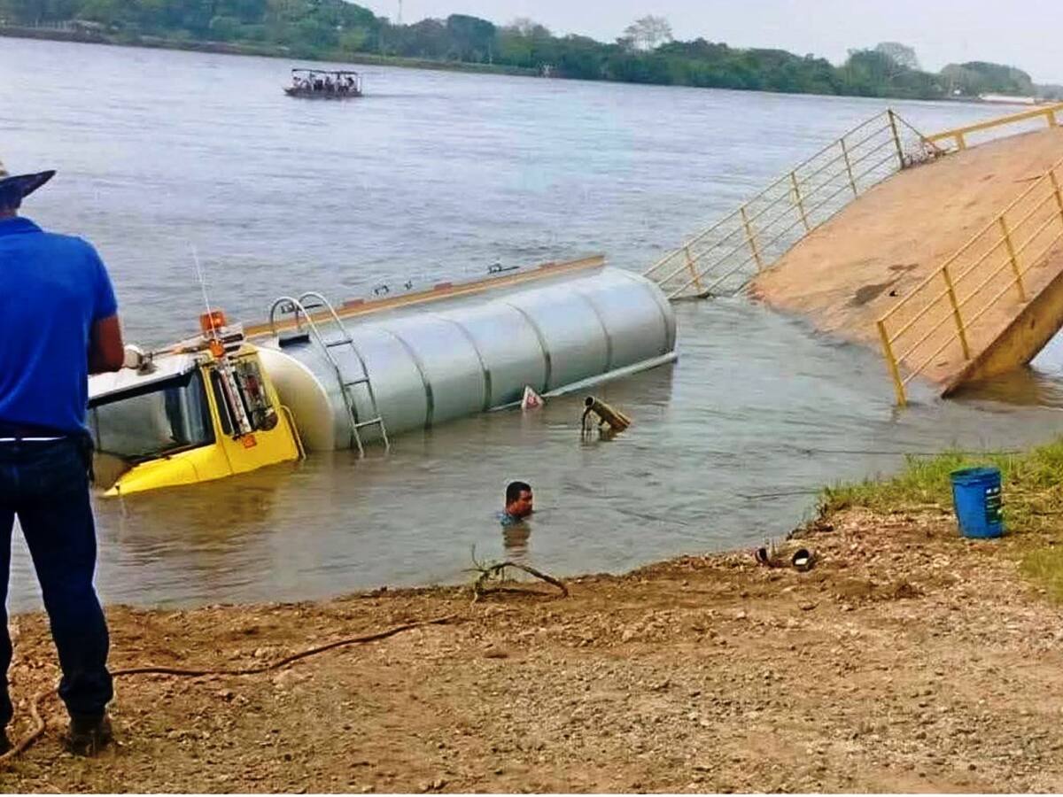 Descartan derrame de combustible al río Magdalena con caída de vehículo al cuerpo de agua