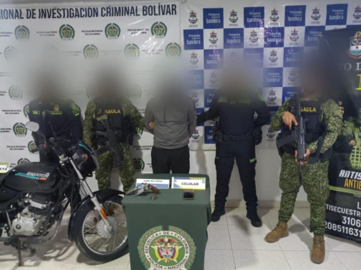 Cayó presunto cabecilla del Clan del Golfo en Magangué: al parecer le hallaron un revólver