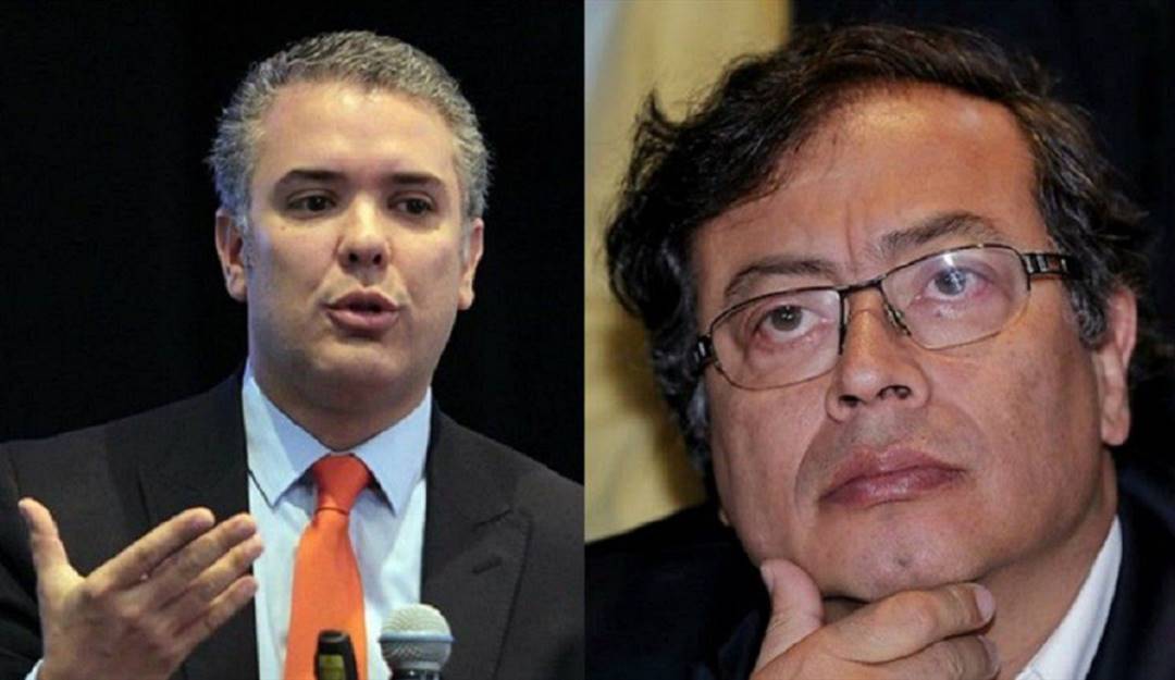 Gustavo Petro e Iván Duque. Foto: Colprensa