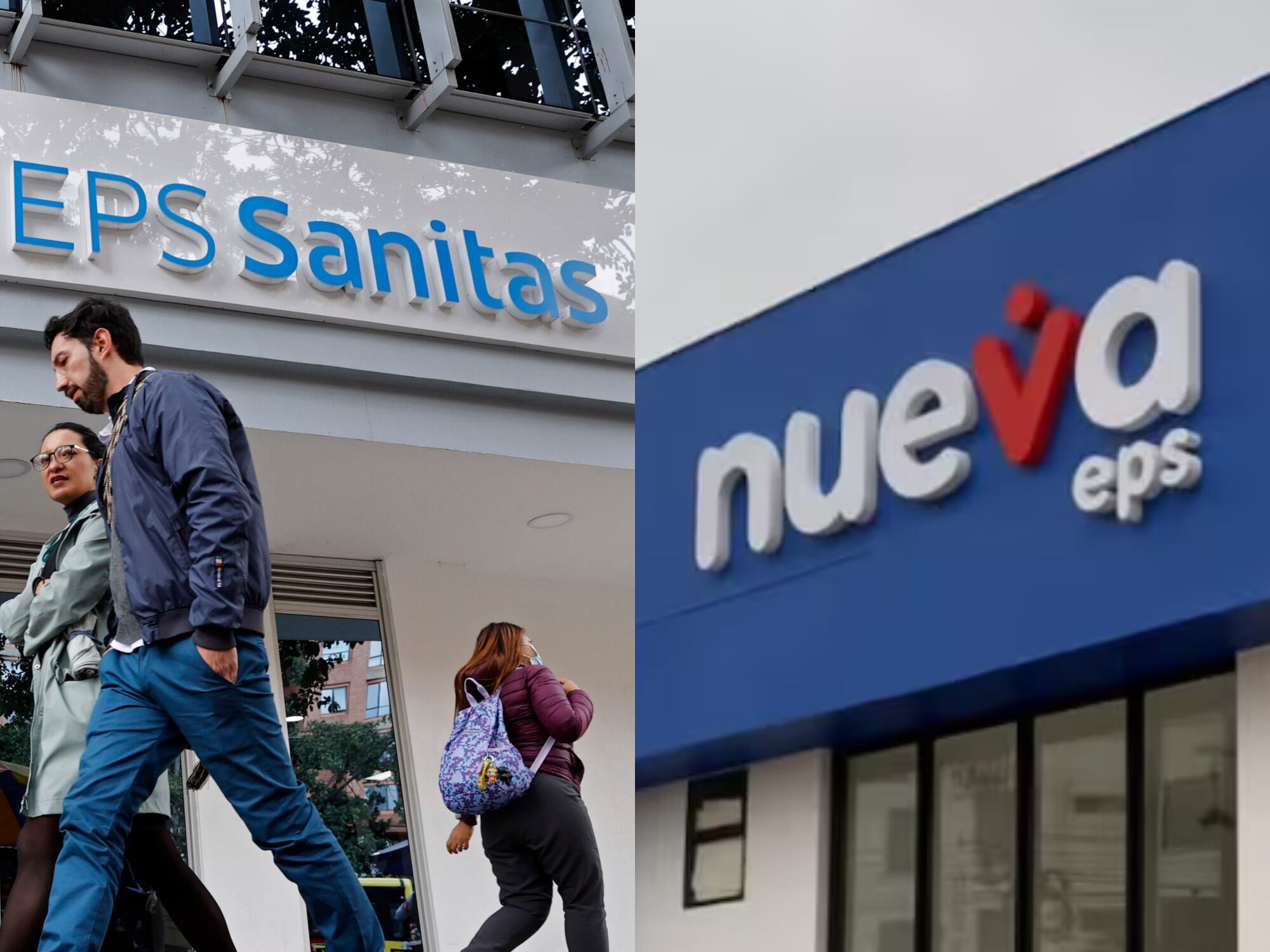 Sanitas y Nueva EPS. Foto: EFE/Mauricio Dueñas Castañeda