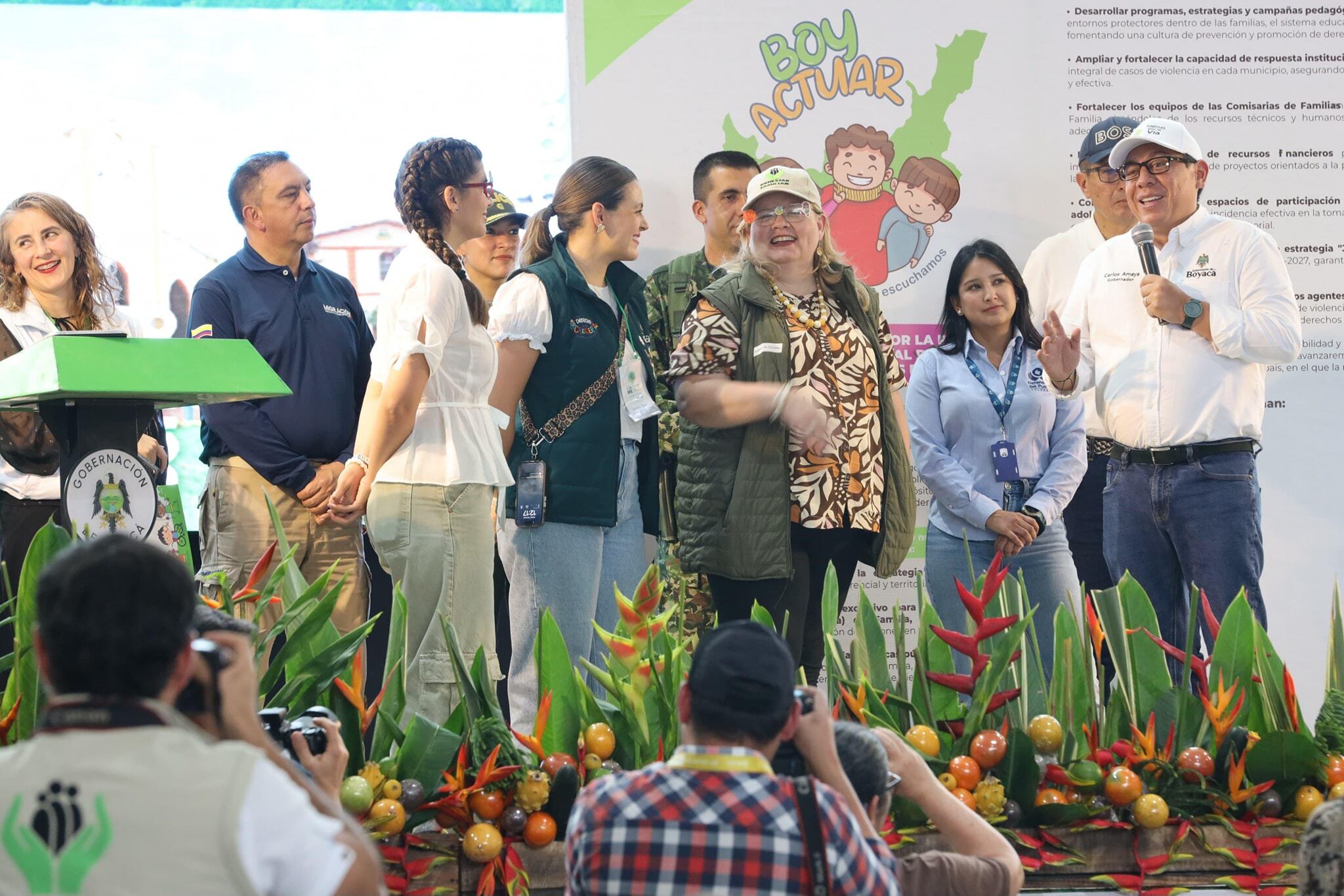 Es un pacto para fortalecer la protección de la infancia en el departamento. Foto | Municipio de Tinjacá