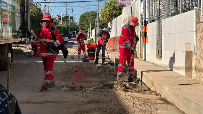 Brigada de limpieza. // Veolia