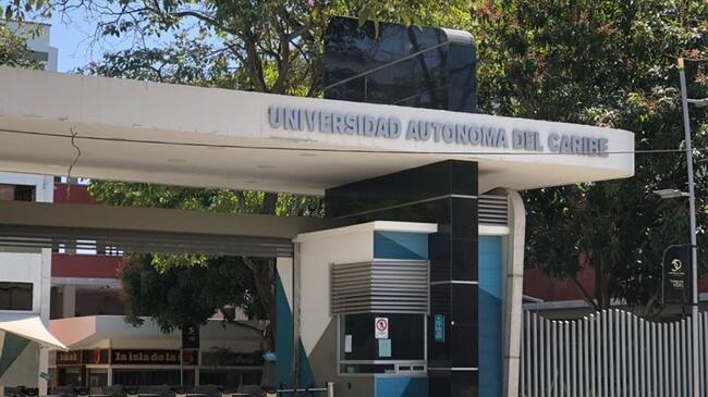 El programa de Ingeniería de la Universidad Autónoma del Caribe se encuentra todavía en cese de actividades. Foto: W Radio