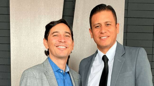 Alcalde de Ibagué Andrés Hurtado y alcalde encargado Leandro Vera