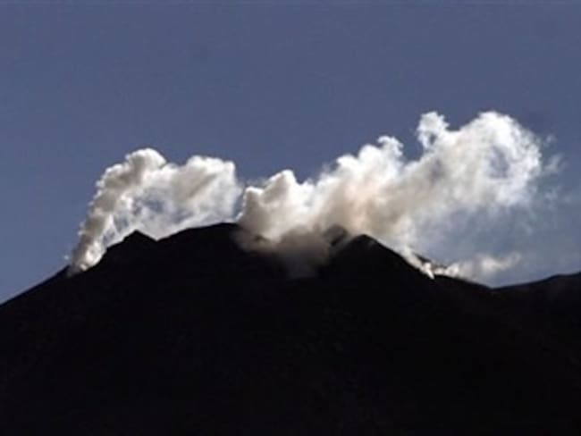 El volcán Galeras hizo erupción