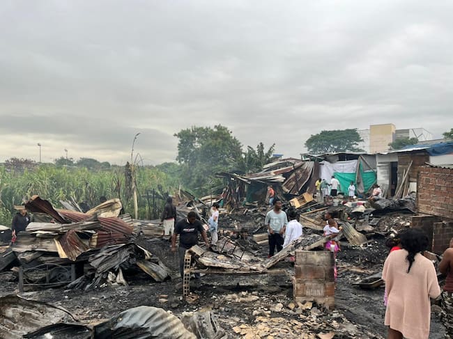 Asentamiento irregular Nueva Esperanza en el oriente de Cali / Foto/ Caracol Radio