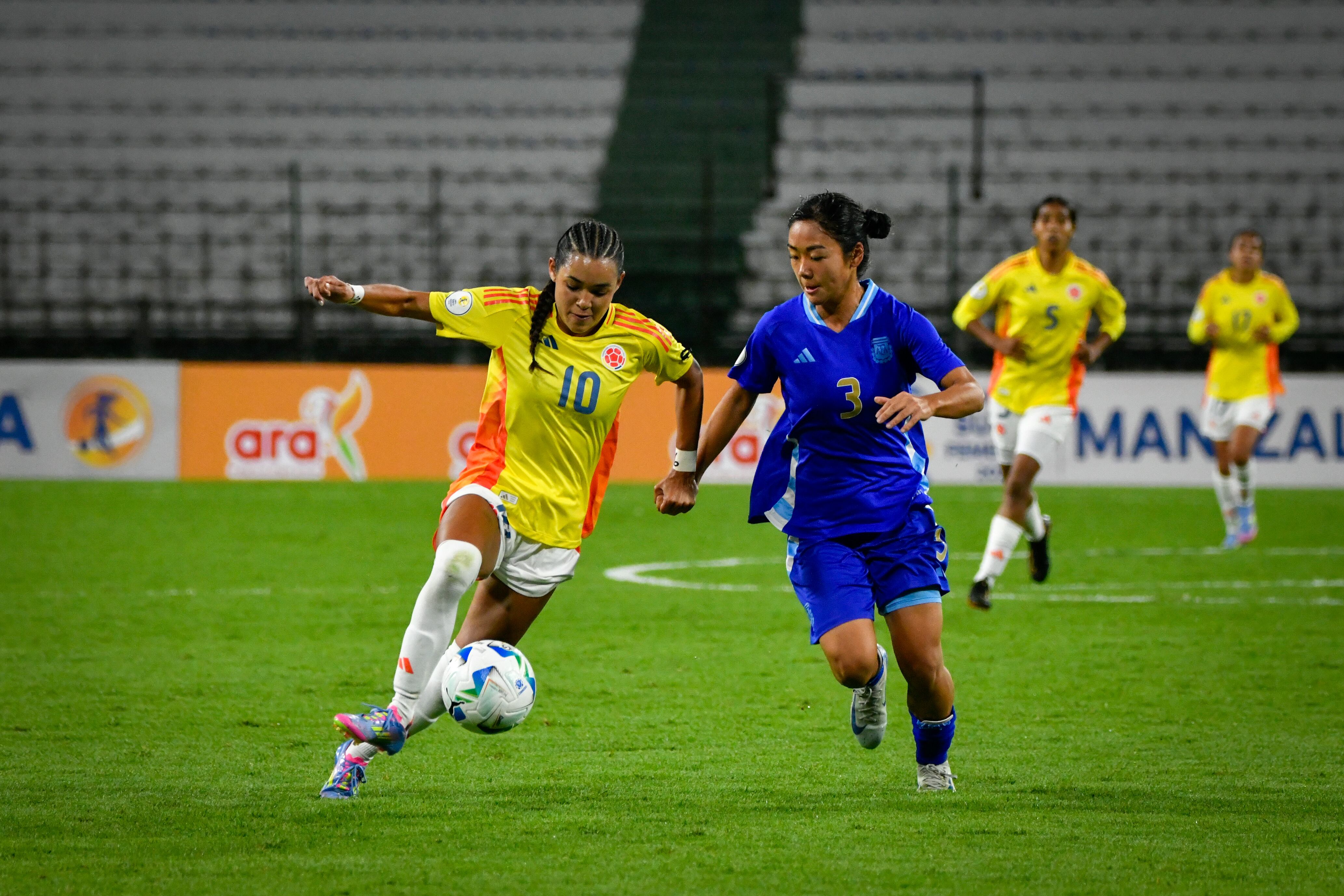 Duelo entre Colombia y Argentina en el Sudamericano Femenino Sub-17 / FCF