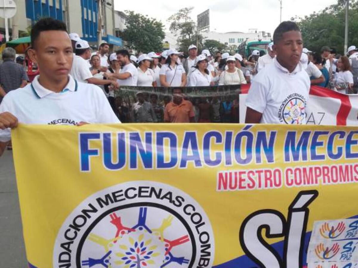 Multitudinaria caminata en Barranquilla por día de los DD HH