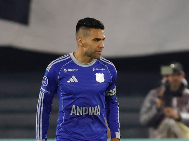 Falcao García durante el partido de Copa Sudamericana frente a Boston River. EFE/ Mauricio Dueñas Castañeda
