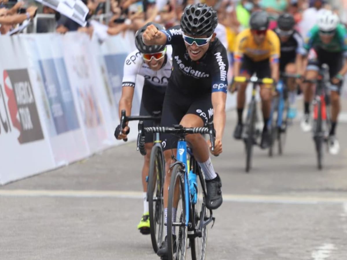 Brayan Sánchez, ganador de la etapa 3; Sevilla lidera la Vuelta a Colombia