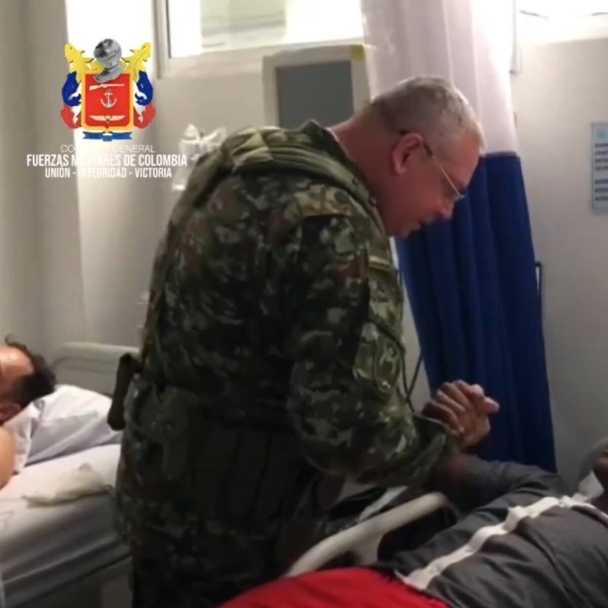 Comandante de las Fuerzas Militares visitó a soldados heridos en Barrancabermeja
