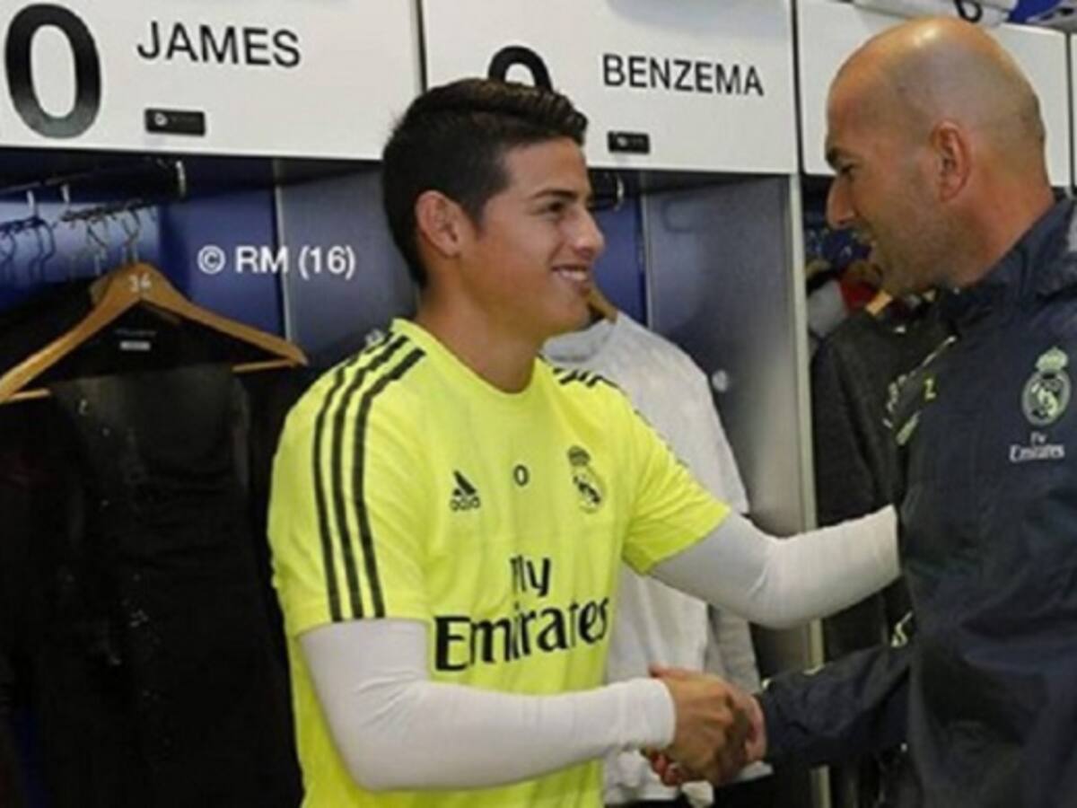 No quiero que salga James, eso está claro: Zidane