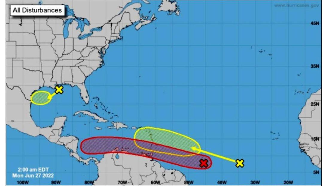 También hay otro fenómeno que podría afectar las condiciones en el Mar Caribe
