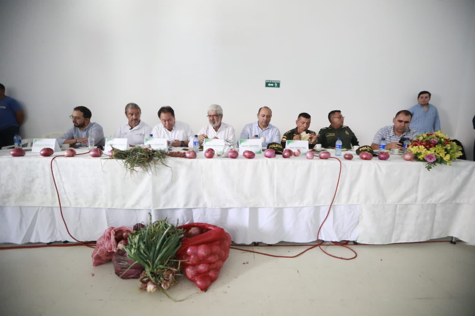 Gobierno nacional firma cinco acuerdos con campesinos cebolleros. Foto: Gobernación de Norte de Santander