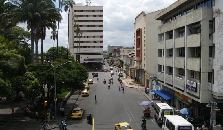 Centro del municipio de Palmira, Valle del Cauca.