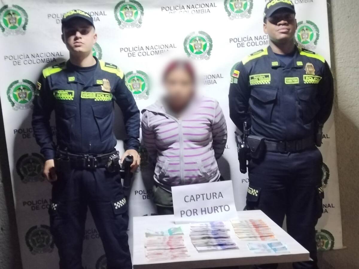 Capturan a empleada doméstica que robaba dinero a sus empleadores en la ciudad de Bogotá