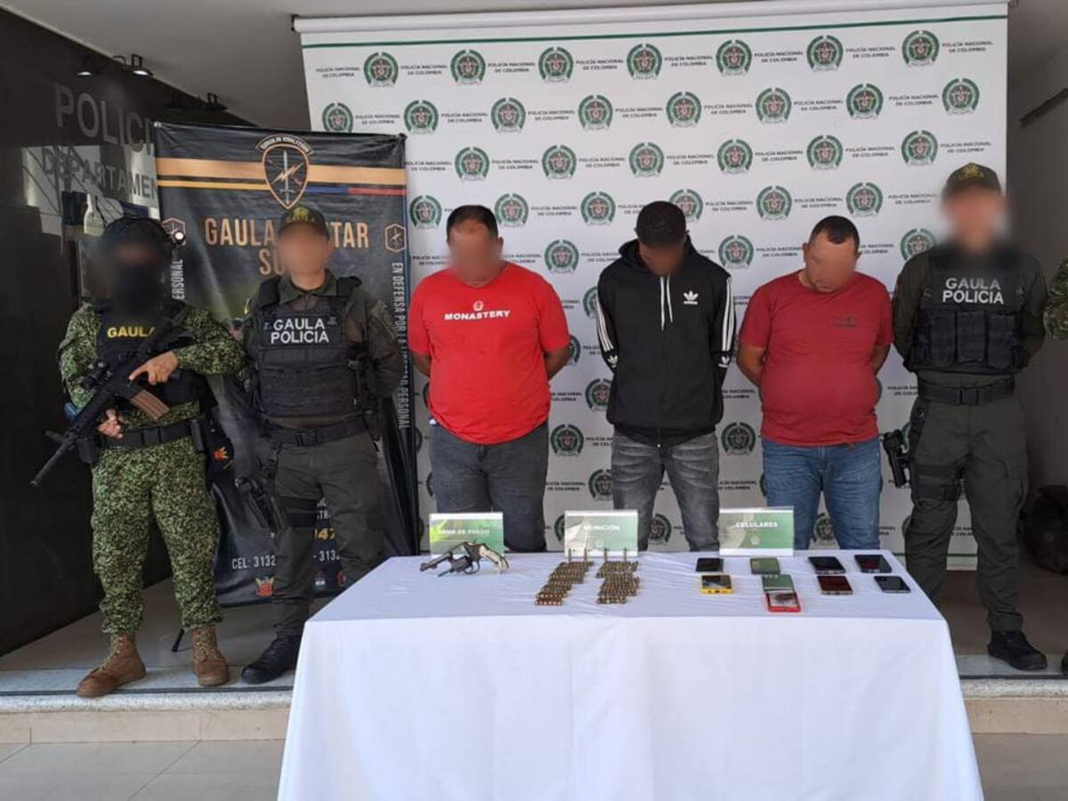 Capturan a tres presuntos integrantes del Clan del Golfo en La Mojana sucreña