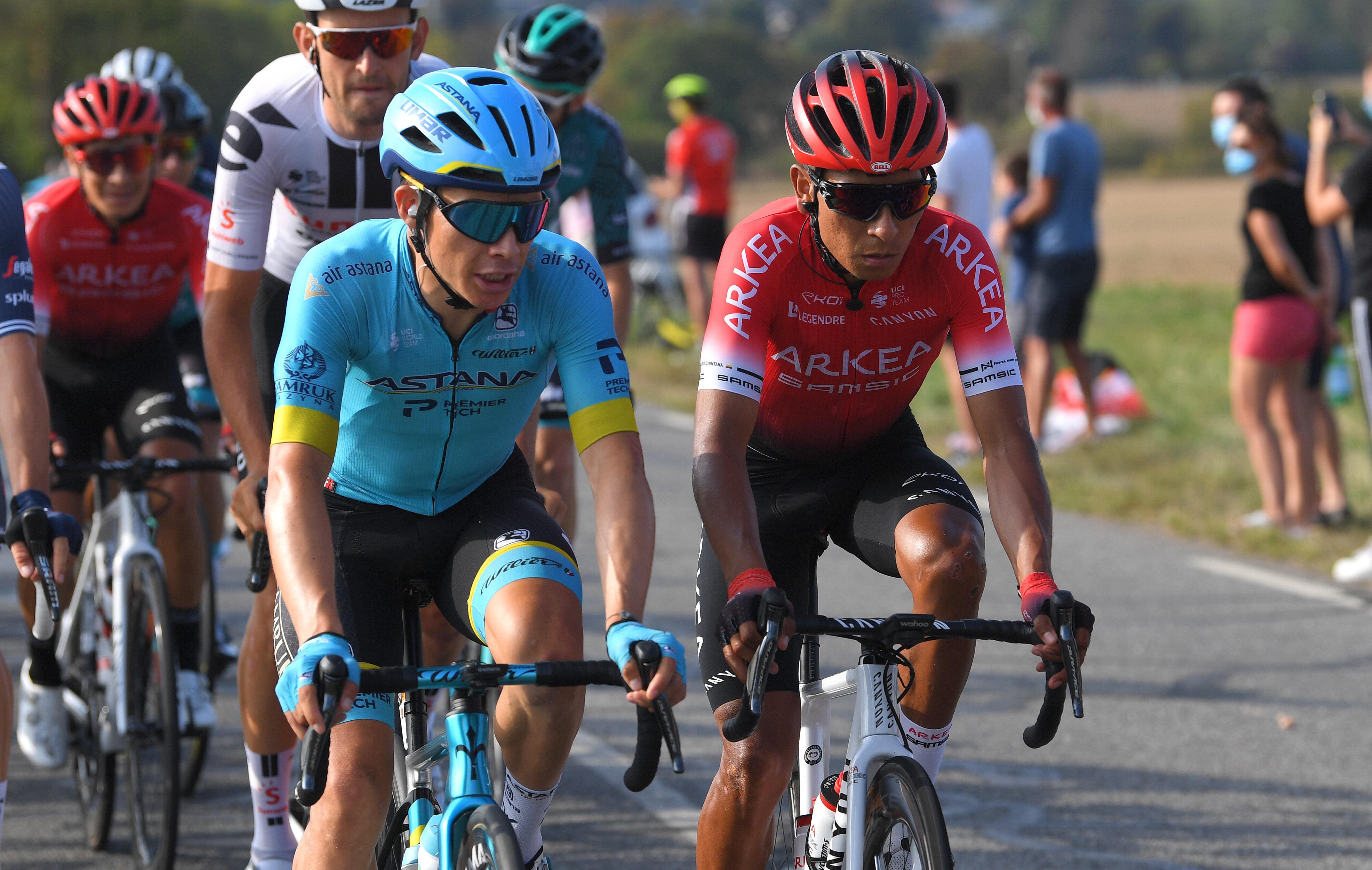 Miguel Ángel López y Nairo Quintana. (Photo by Tim de Waele/Getty Images)
