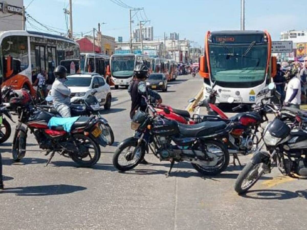 Motoxistas de Cartagena anunciaron nuevos bloqueos y paro indefinido